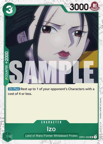Izo (Jolly Roger) - (OP01-033) - Premium Booster -The Best- (Uncommon)