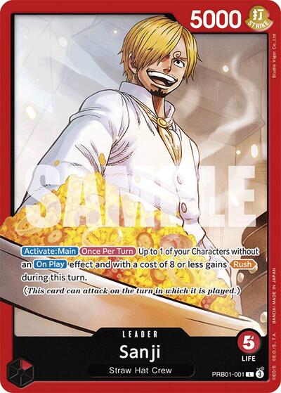 Sanji - (PRB01-001) - Premium Booster -The Best- - (Leader)