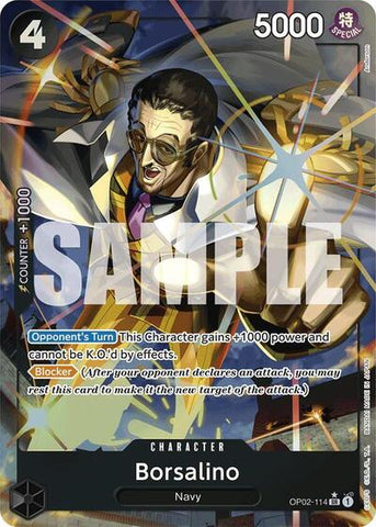 Borsalino - (OP02-114) - Premium Booster -The Best- (Super Rare)
