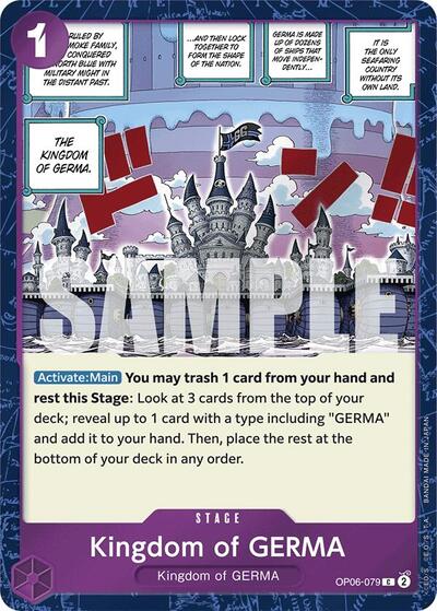 Kingdom of GERMA (Jolly Roger ) - (OP06-079) - Premium Booster -The Best- - (Common)