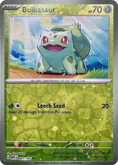 Bulbasaur (Reverse Cosmos Holo) (Costco Exclusive) - (001/165) - Miscellaneous Cards & Products - (Common)