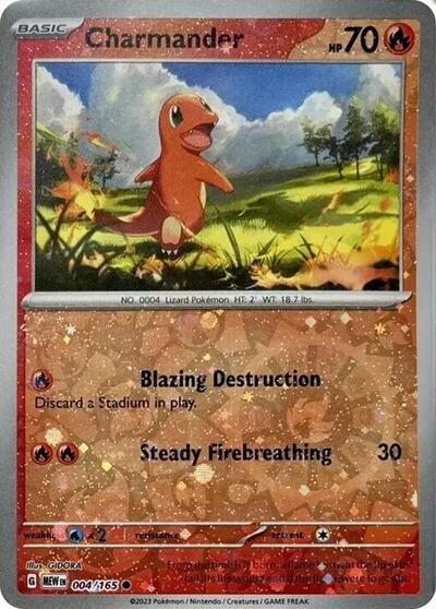 Charmander (Reverse Cosmos Holo) (Costco Exclusive) - (004/165) - Miscellaneous Cards & Products - (Promo)