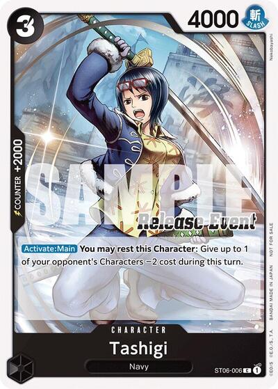 Tashigi (ST15 ST20 Release Event Pack) - (ST06-006) - One Piece Promotion Cards - (Common)