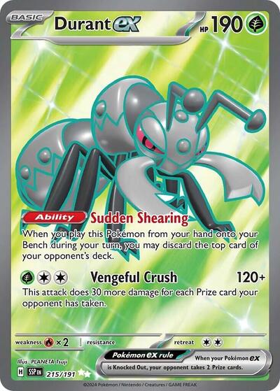 Durant ex - (215/191) - SV08: Surging Sparks - (Ultra Rare)