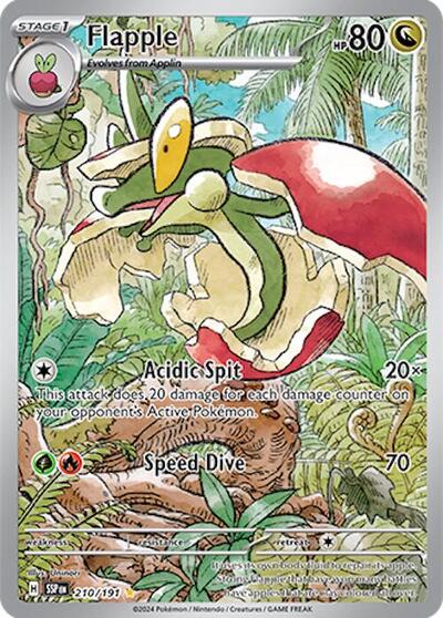 Flapple - (210/191) - SV08: Surging Sparks - (Illustration Rare)