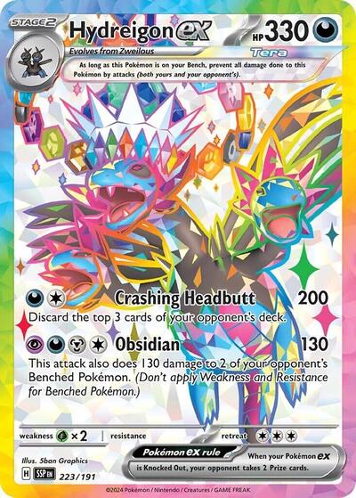 Hydreigon ex - (223/191) - SV08: Surging Sparks - (Ultra Rare)