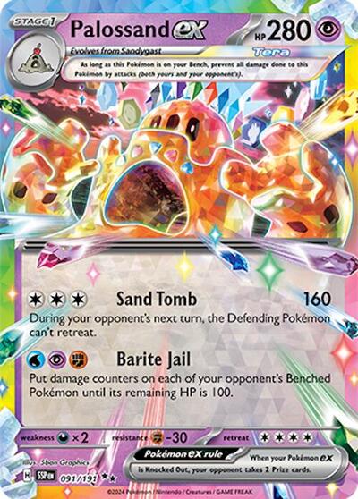 Palossand ex - (091/191) - SV08: Surging Sparks - (Double Rare)