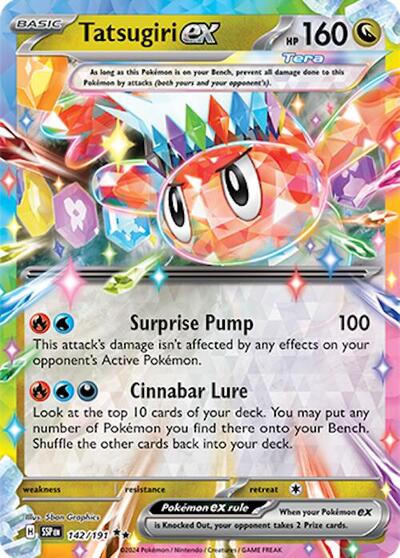 Tatsugiri ex - (142/191) - SV08: Surging Sparks - (Double Rare)