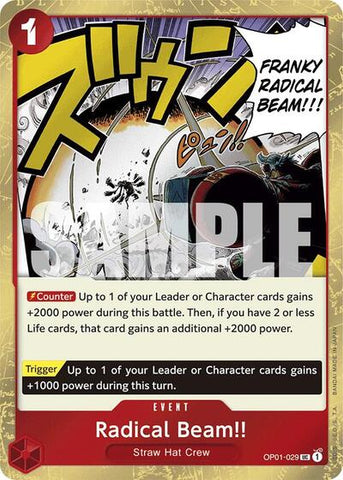 Radical Beam!! (Jolly Roger) - (OP01-029) - Premium Booster -The Best- (Uncommon)