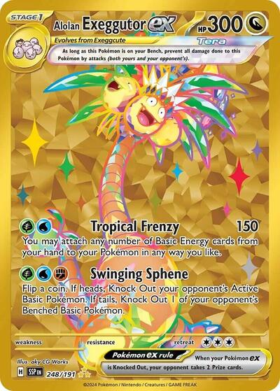 Alolan Exeggutor ex - (248/191) - SV08: Surging Sparks - (Hyper Rare)