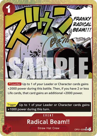 Radical Beam!! (Textured ) - (OP01-029) - Premium Booster -The Best- - (Uncommon)