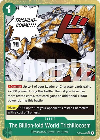 The Billion-fold World Trichiliocosm (Textured ) - (OP06-038) - Premium Booster -The Best- - (Uncommon)