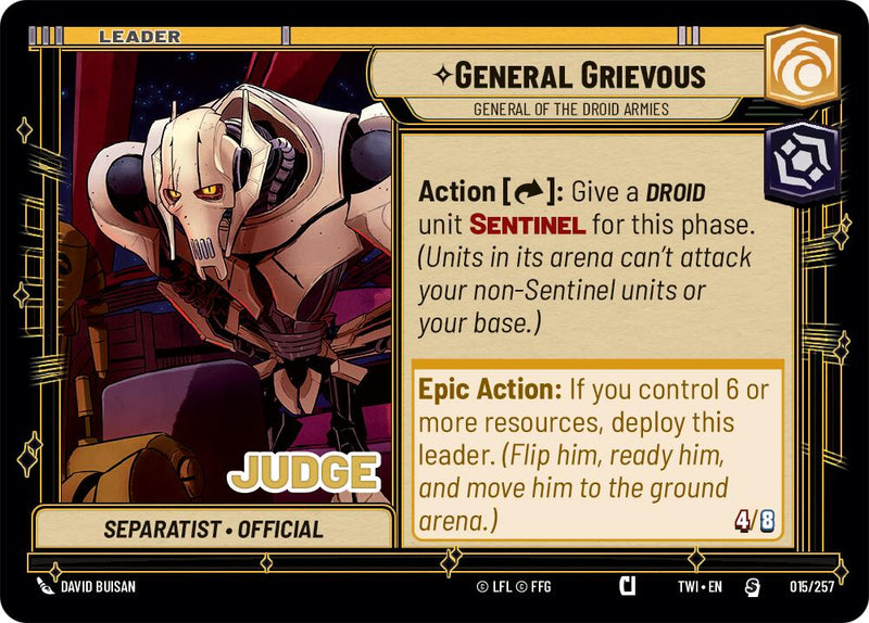 General Grievous - General of the Droid Armies (015/257) (015/257) [Judge Promos]