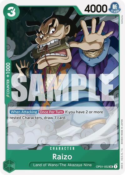 Raizo (Reprint) - (OP01-052) - Premium Booster -The Best- - (Uncommon)