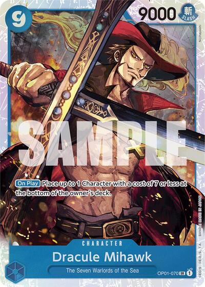 Dracule Mihawk (Reprint) - (OP01-070) - Premium Booster -The Best- - (Super Rare)