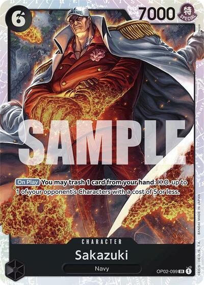 Sakazuki (Reprint) - (OP02-099) - Premium Booster -The Best- - (Super Rare)