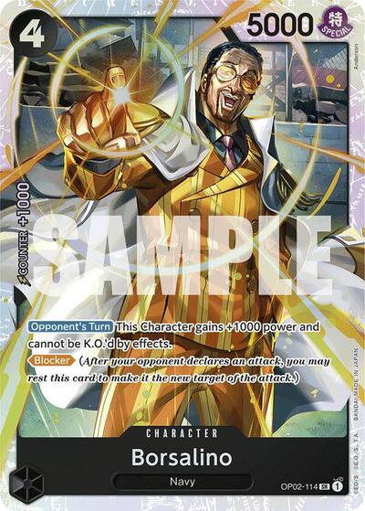 Borsalino (Reprint) - (OP02-114) - Premium Booster -The Best- - (Super Rare)
