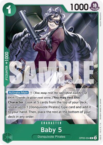 Baby 5 (Reprint) - (OP05-034) - Premium Booster -The Best- - (Rare)