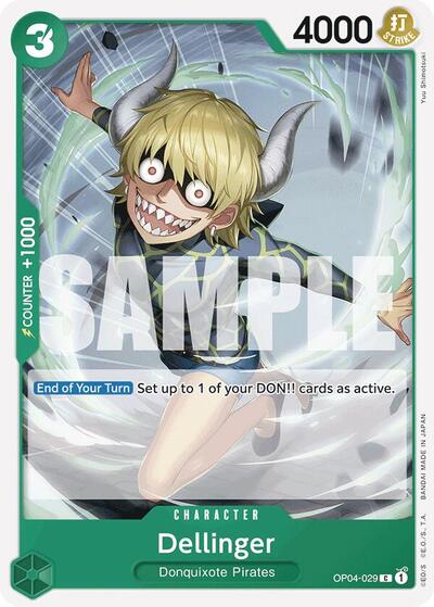 Dellinger (Reprint) - (OP04-029) - Premium Booster -The Best- - (Common)
