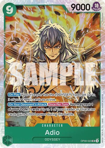 Adio - (OP09-023) - Emperors in the New World - (Super Rare)
