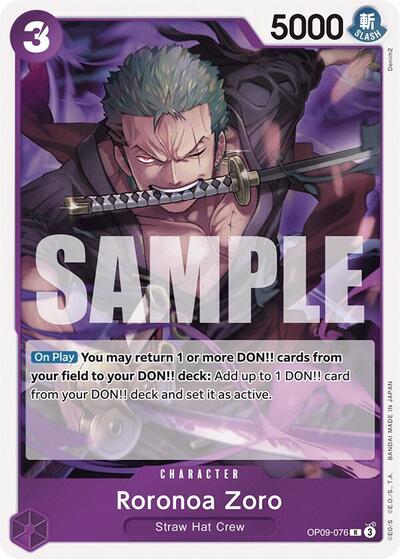 Roronoa Zoro - (OP09-076) - Emperors in the New World - (Rare)