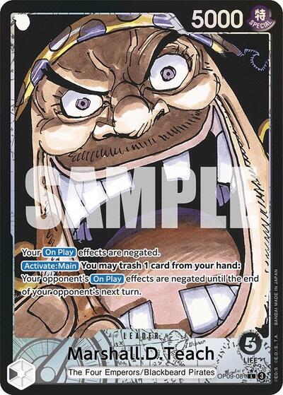 Marshall.D.Teach (Parallel) - (OP09-081) - Emperors in the New World - (Leader)