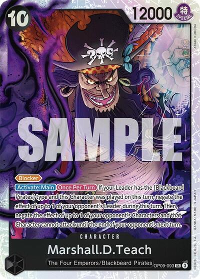Marshall.D.Teach - (OP09-093) - Emperors in the New World - (Super Rare)