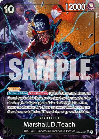 Marshall.D.Teach - (OP09-093) - Emperors in the New World - (Super Rare)