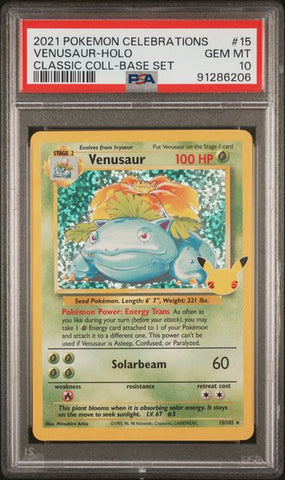 PSA 10 - 2021 Celebrations Classic Collection Box  - Venusaur #003