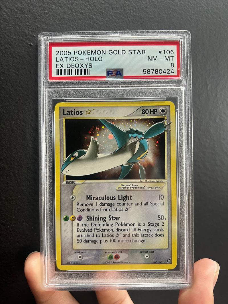 PSA 8 - EX Deoxys - Latios Gold Star