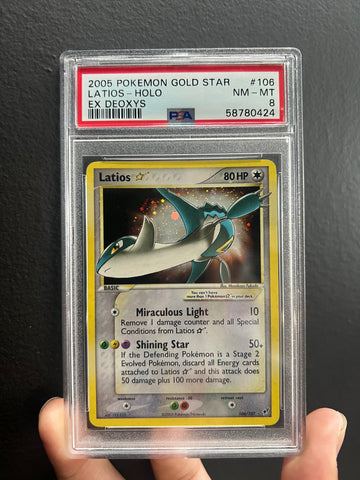 PSA 8 - EX Deoxys - Latios Gold Star #106