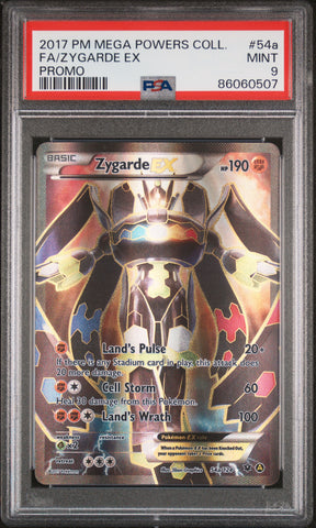 PSA 9 - Mega Powers Promo - Zygarde Ex #54a