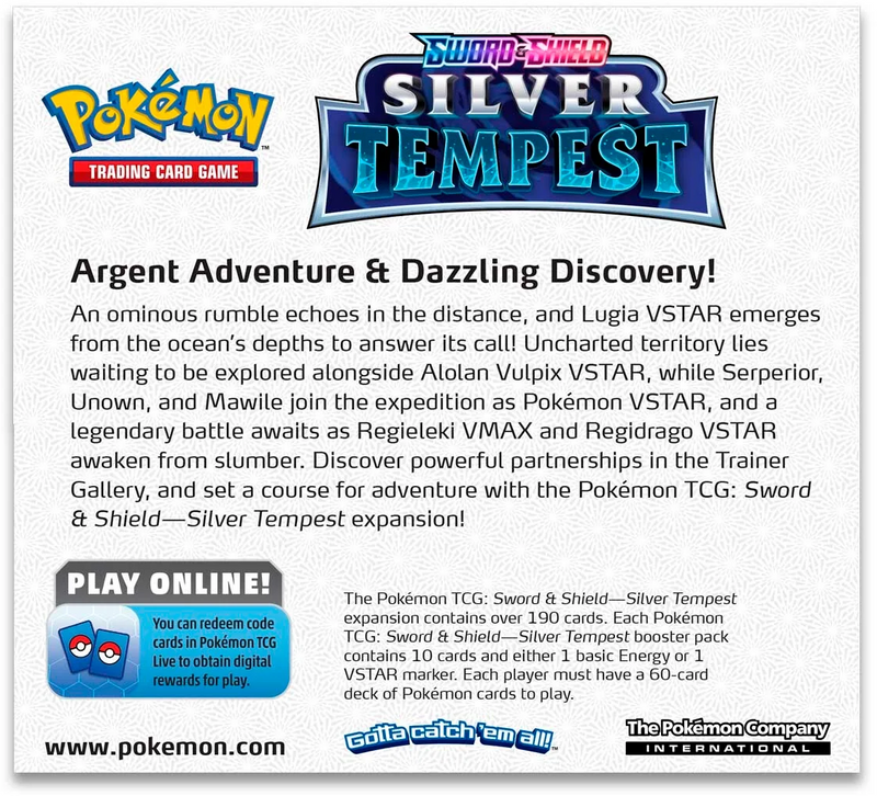 Sword & Shield: Silver Tempest - Booster Box Sword & Shield: Silver Tempest - Booster Box