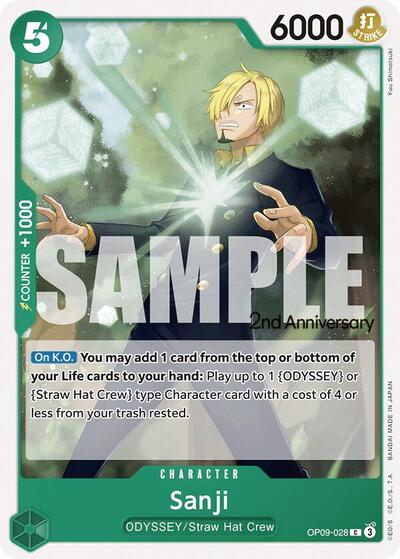 Sanji - (OP09-028) - Emperors in the New World: 2nd Anniversary Tournament Cards - (Common)