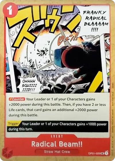 Radical Beam!! - (OP01-029) - One Piece Demo Deck Cards - (Uncommon)