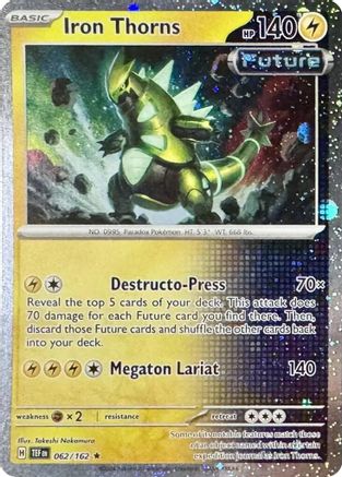 Iron Thorns - 062/162 (Cosmos Holo) 62 - Miscellaneous Cards & Products Holofoil