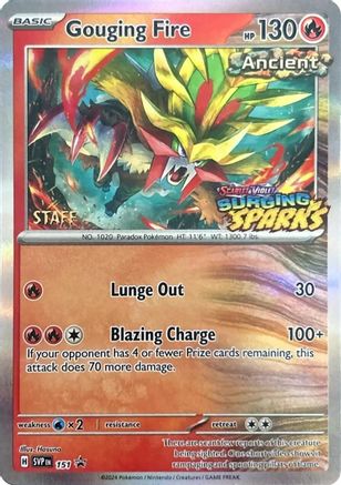Gouging Fire - 151 (Staff) 151 - SV Scarlet & Violet Promo Cards Holofoil