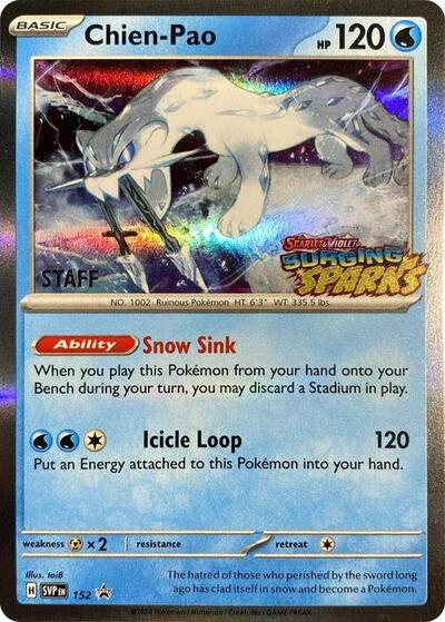 Chien-Pao (Staff) - (152) - SV: Scarlet & Violet Promo Cards - (Promo)