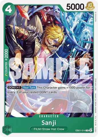 Sanji (Tournament Pack 2025 Vol. 1) - (EB01-014) - One Piece Promotion Cards - (Rare)