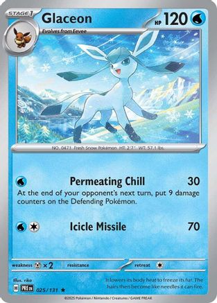 Glaceon 25 - SV Prismatic Evolutions Holofoil