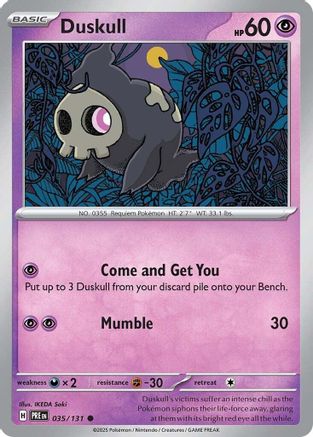 Duskull 35 - SV Prismatic Evolutions