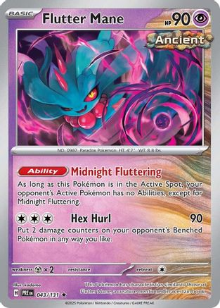 Flutter Mane 43 - SV Prismatic Evolutions Holofoil