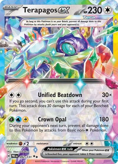 Terapagos ex - (092/131) - SV: Prismatic Evolutions - (Double Rare)