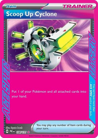 Scoop Up Cyclone - (128/131) - SV: Prismatic Evolutions - (ACE SPEC Rare)
