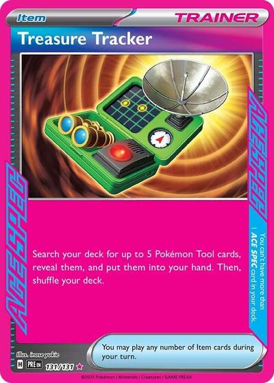 Treasure Tracker - (131/131) - SV: Prismatic Evolutions - (ACE SPEC Rare)