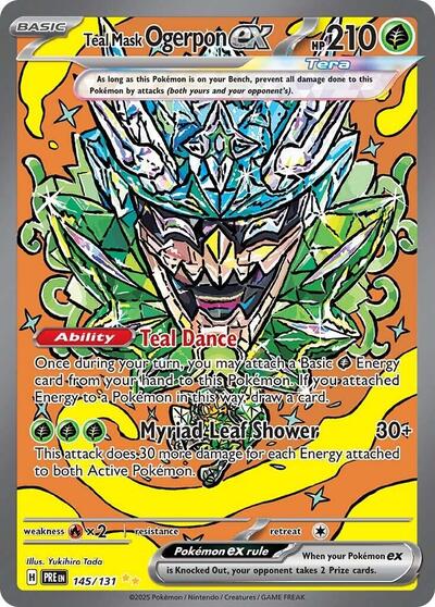 Teal Mask Ogerpon ex - (145/131) - SV: Prismatic Evolutions - (Special Illustration Rare)