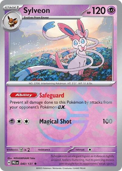 Sylveon (Poke Ball Pattern) - (040/131) - SV: Prismatic Evolutions - (Rare)