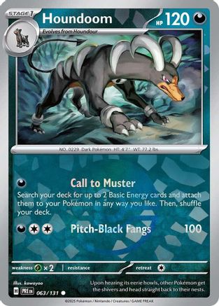 Houndoom (Poke Ball Pattern) 63 - SV Prismatic Evolutions Holofoil