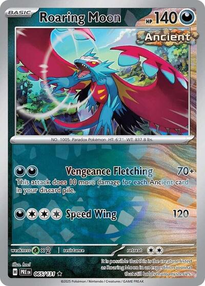 Roaring Moon (Poke Ball Pattern) - (065/131) - SV: Prismatic Evolutions - (Rare)