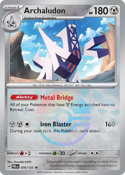 Archaludon (Poke Ball Pattern) - (070/131) - SV: Prismatic Evolutions - (Rare)